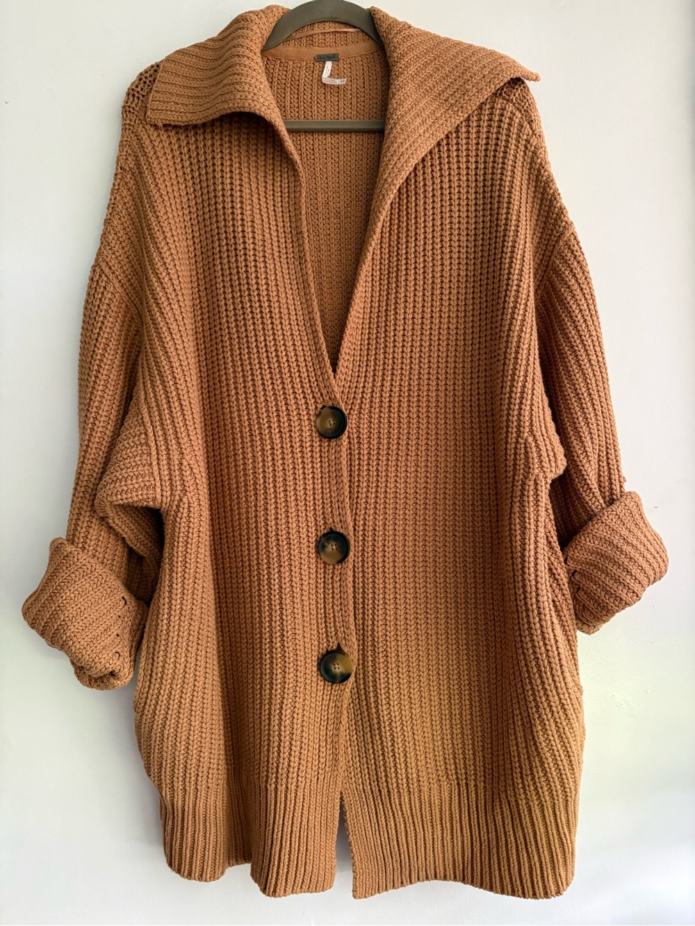 Free People Swim Too Deep Cardigan🔥 camel